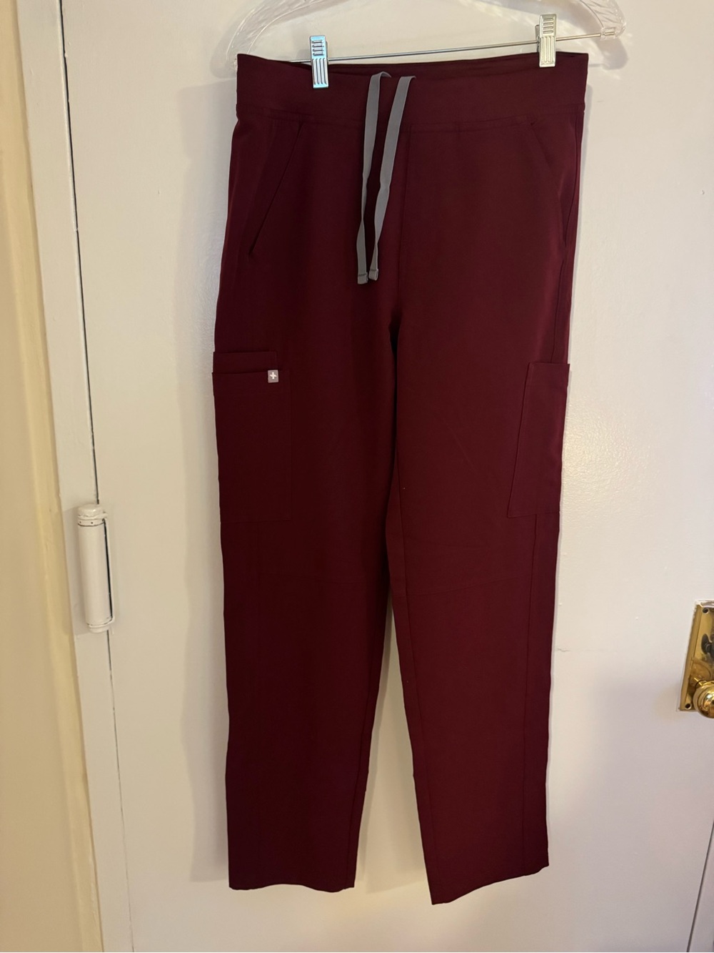 Figs Maroon Scrub Pants